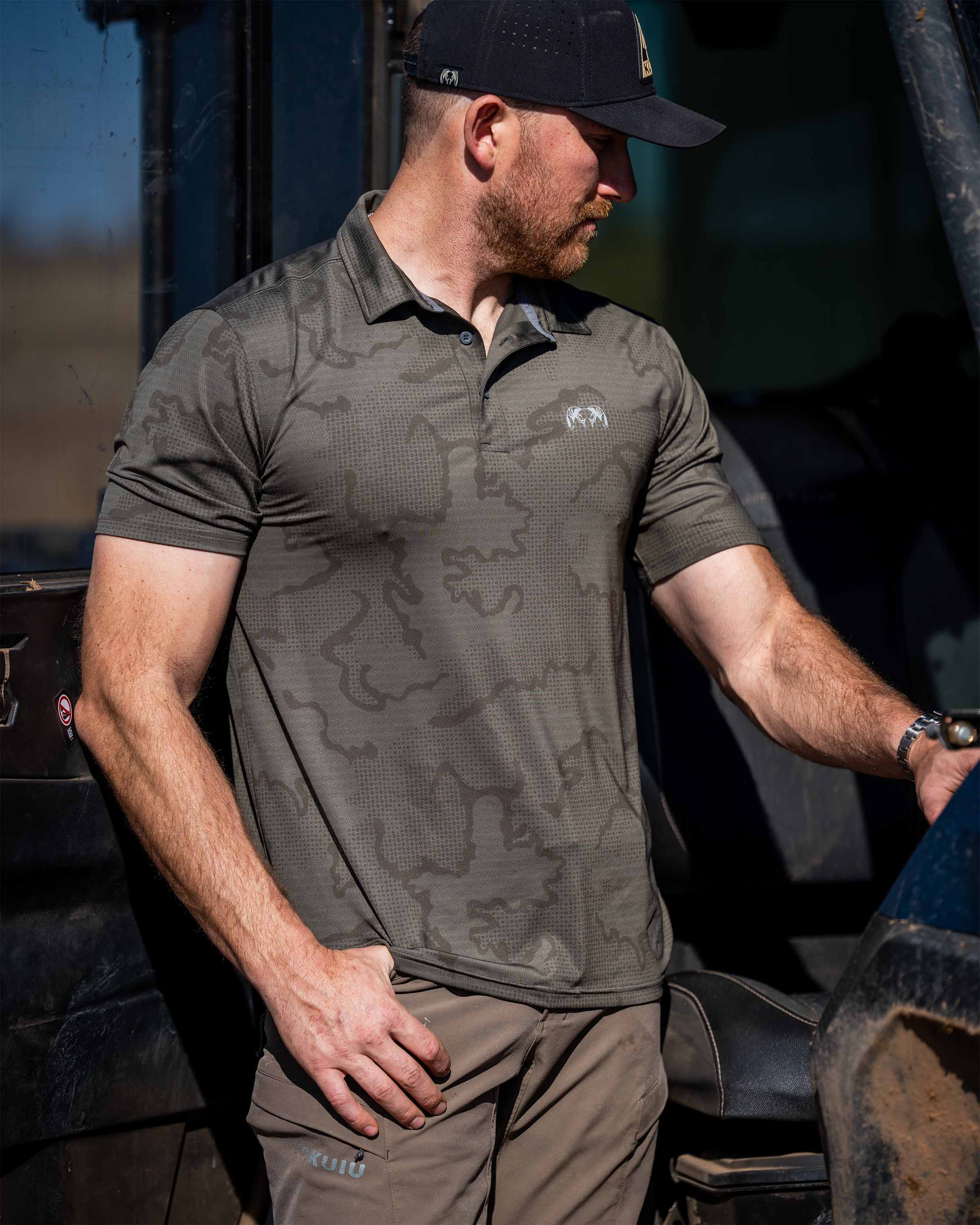 KUIU Performance Polo | Steel Blue Tonal - Image 4