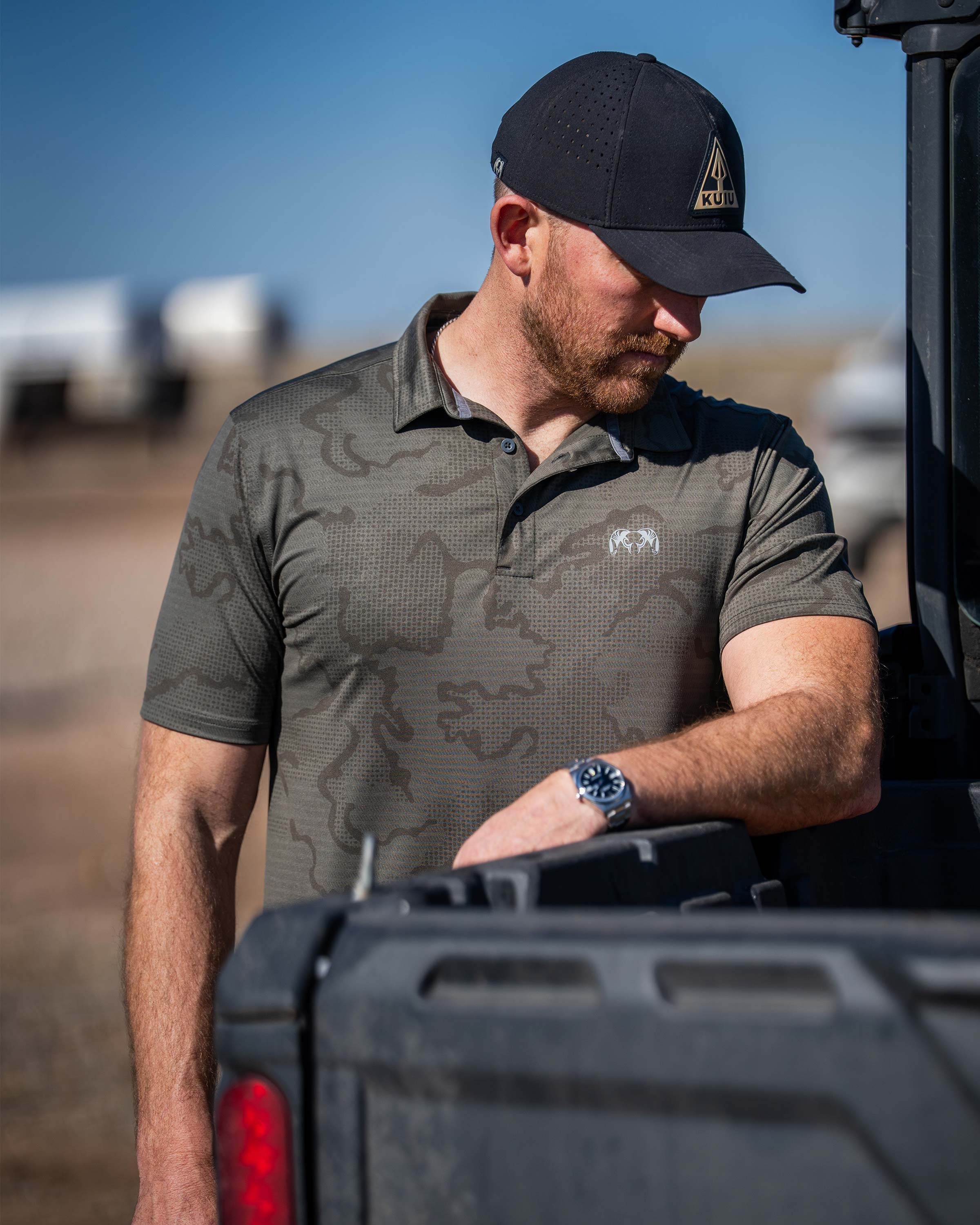 KUIU Performance Polo | Steel Blue Tonal - Image 5