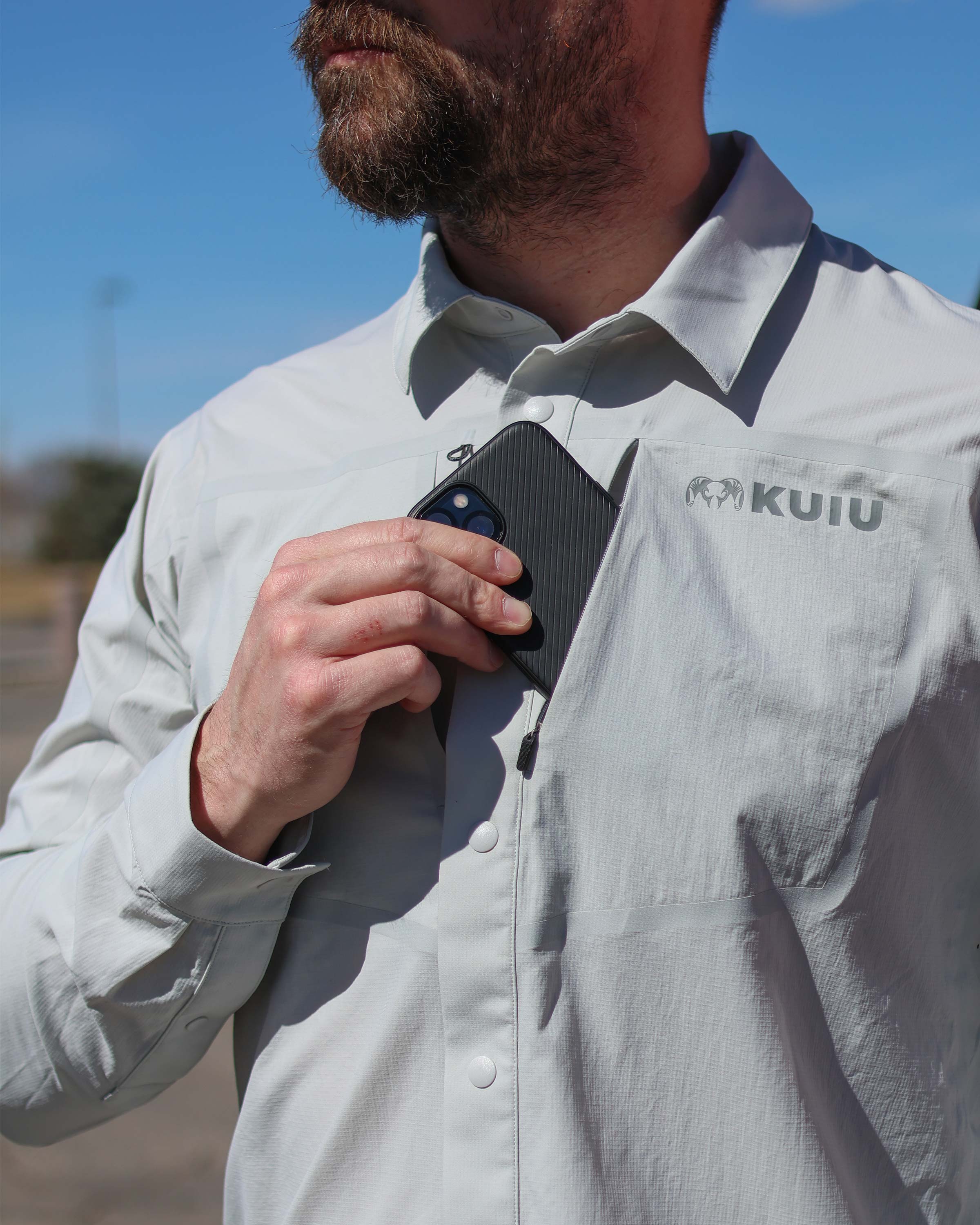 Outlet Salton LS Shirt | Lunar - Image 7