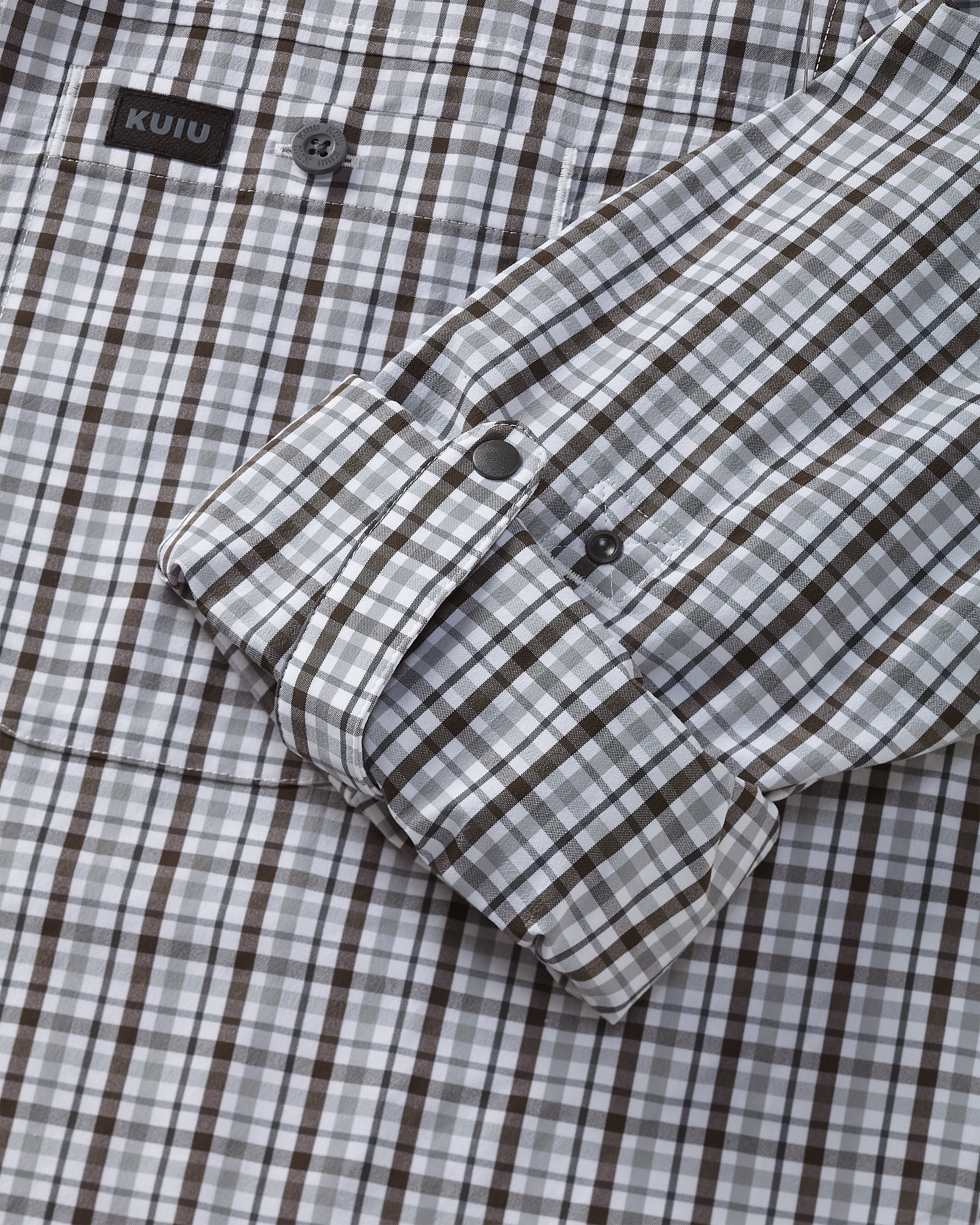 Borrego LS Shirt | Mini Cross Check Vias Plaid - Image 3