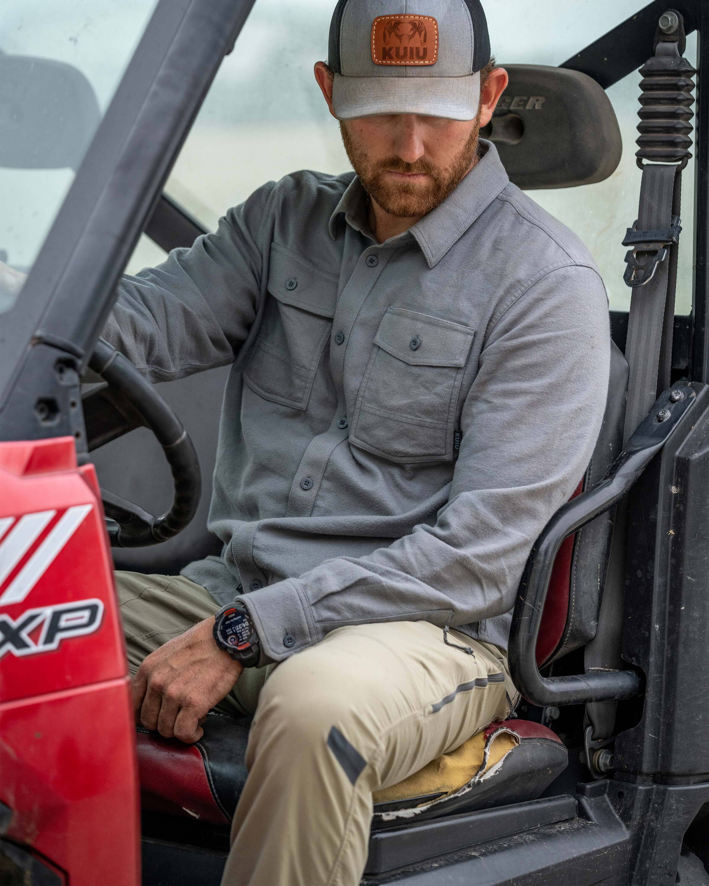 Field Flannel Shirt | Steel Blue - Image 4