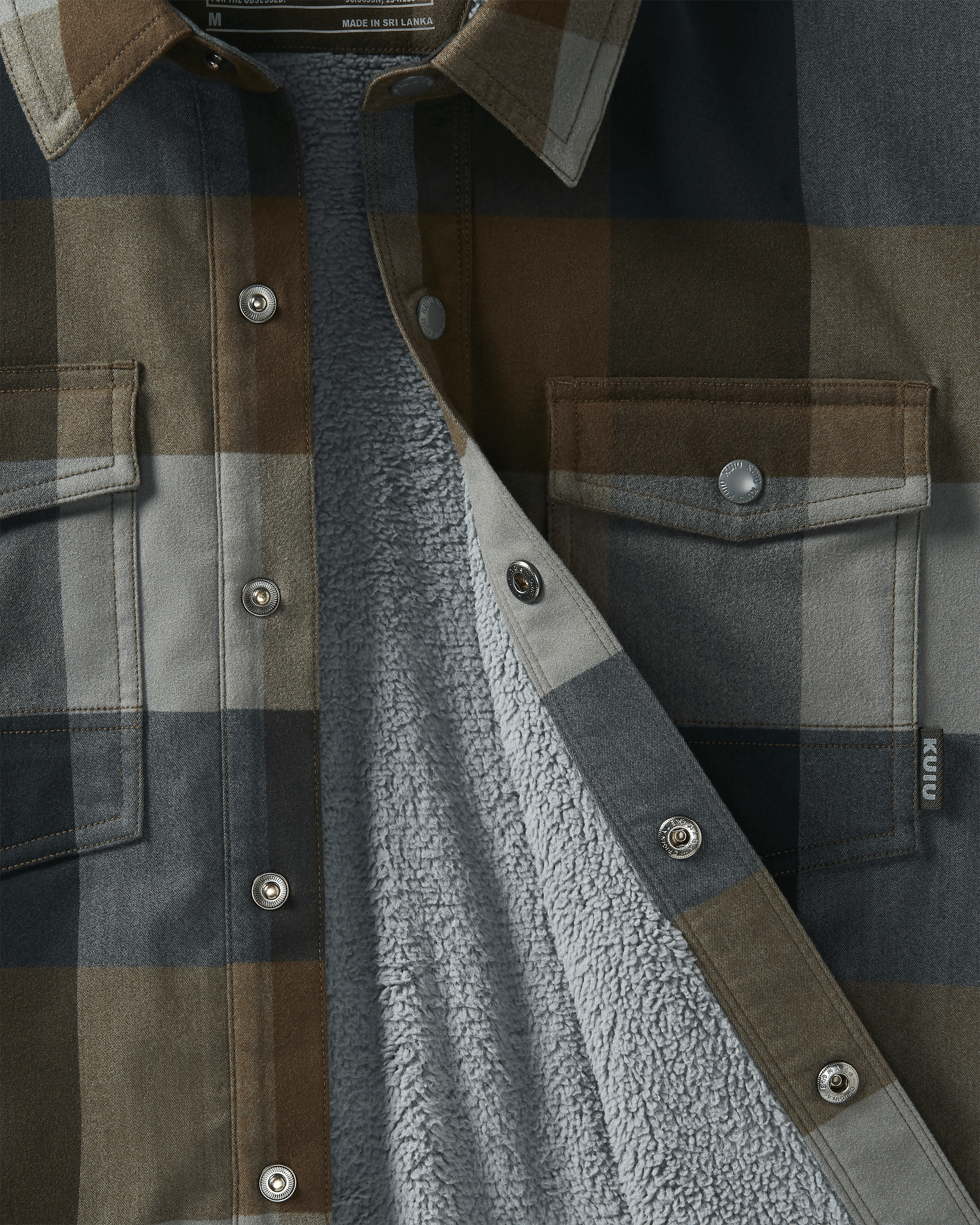 Alternative view of Field Flannel Fleece Shirt Jacket | Vias Plaid