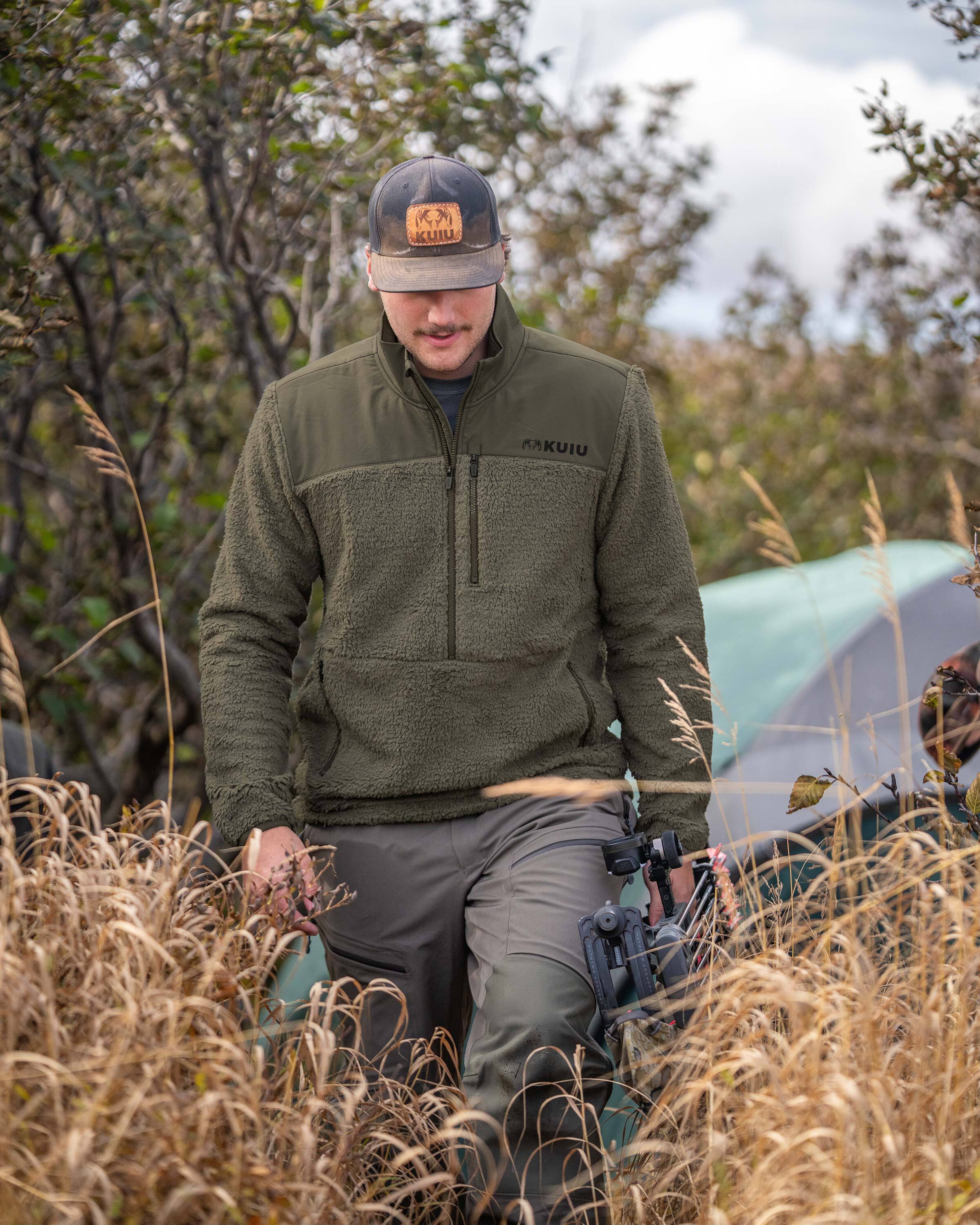 Sherpa Fleece Zip Pullover | Ash - Image 4
