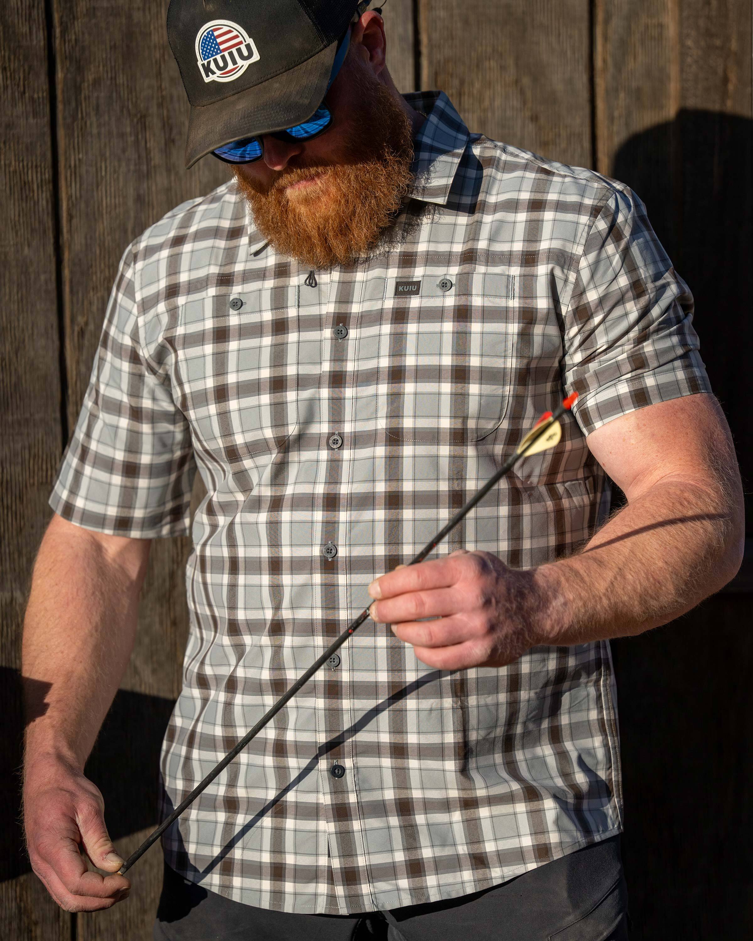 Borrego SS Shirt | Verde Crosscheck Plaid - Image 3