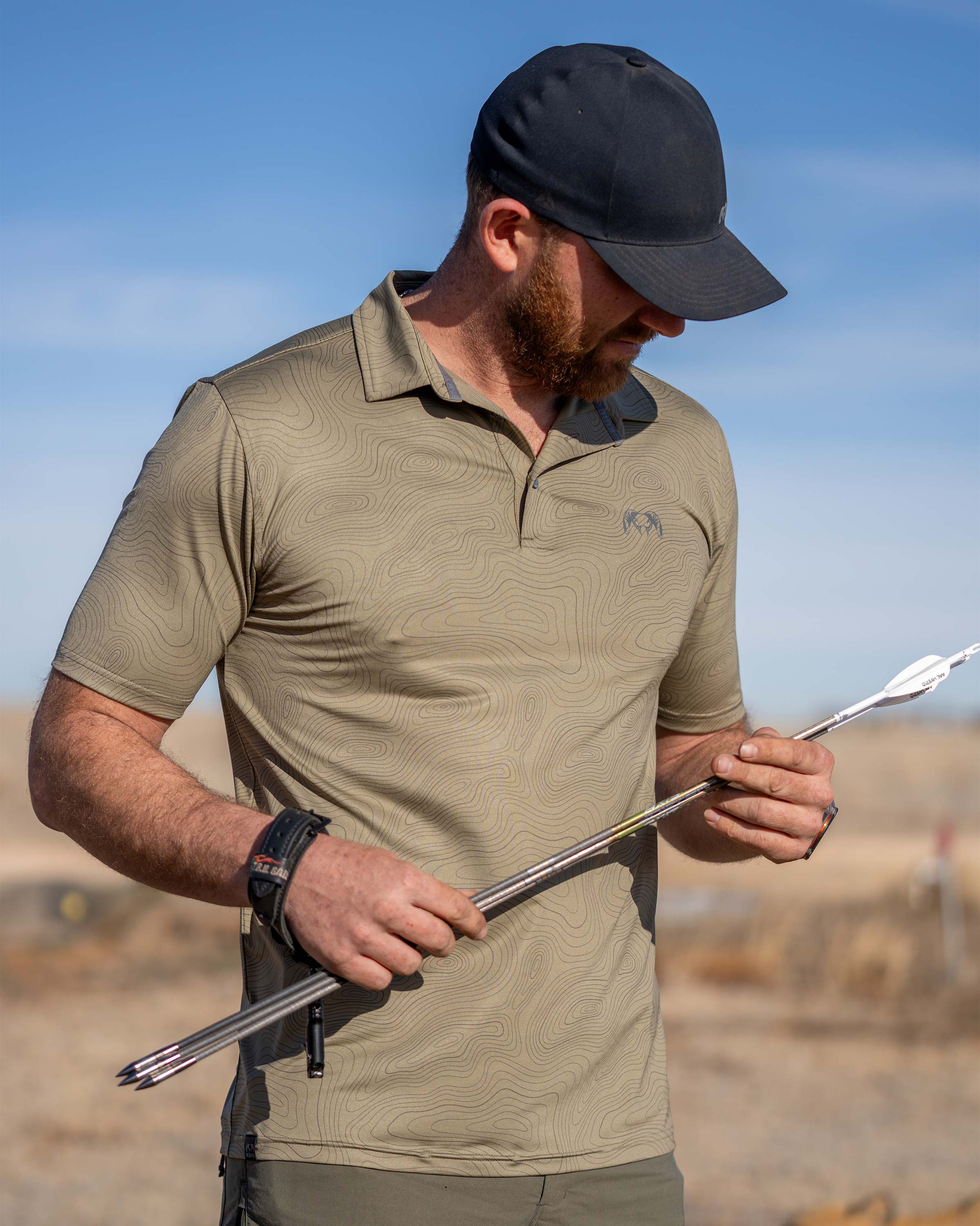 KUIU Performance Polo Topo | Gunmetal Topo - Image 4