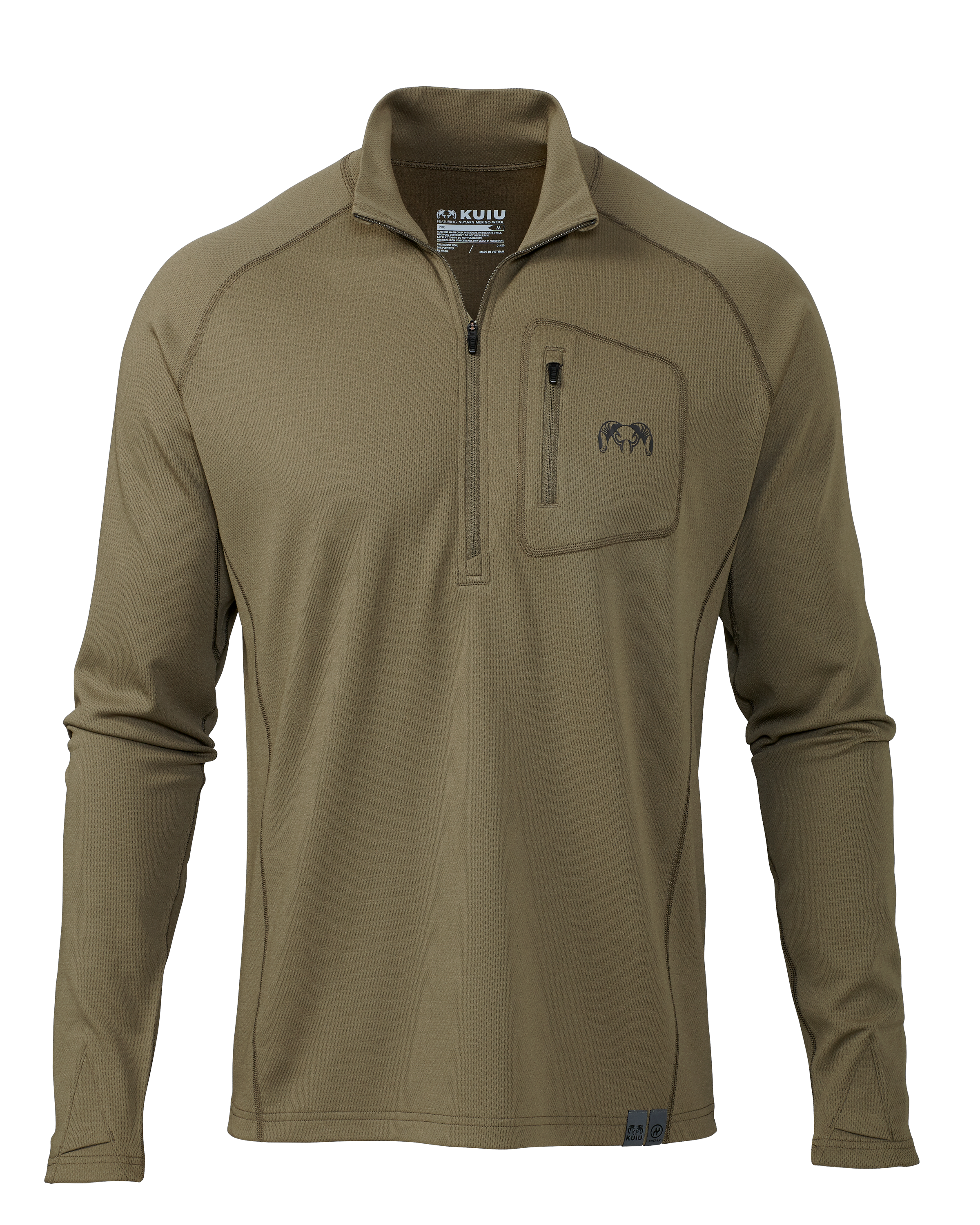 PRO Merino 200 Zip-T | Ash