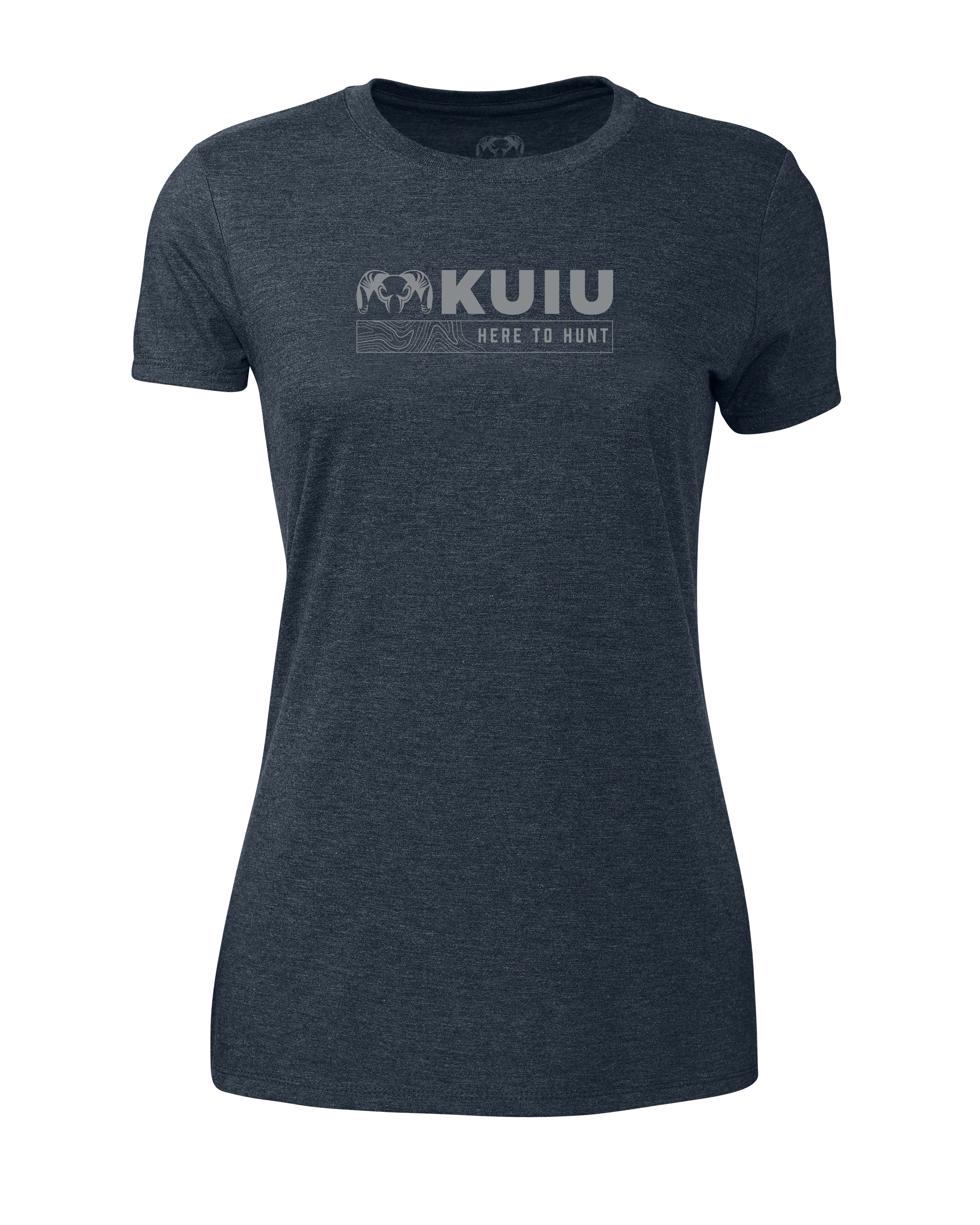 Outlet KUIU Women's Topo Here to Hunt T-Shirt | Midnight Navy