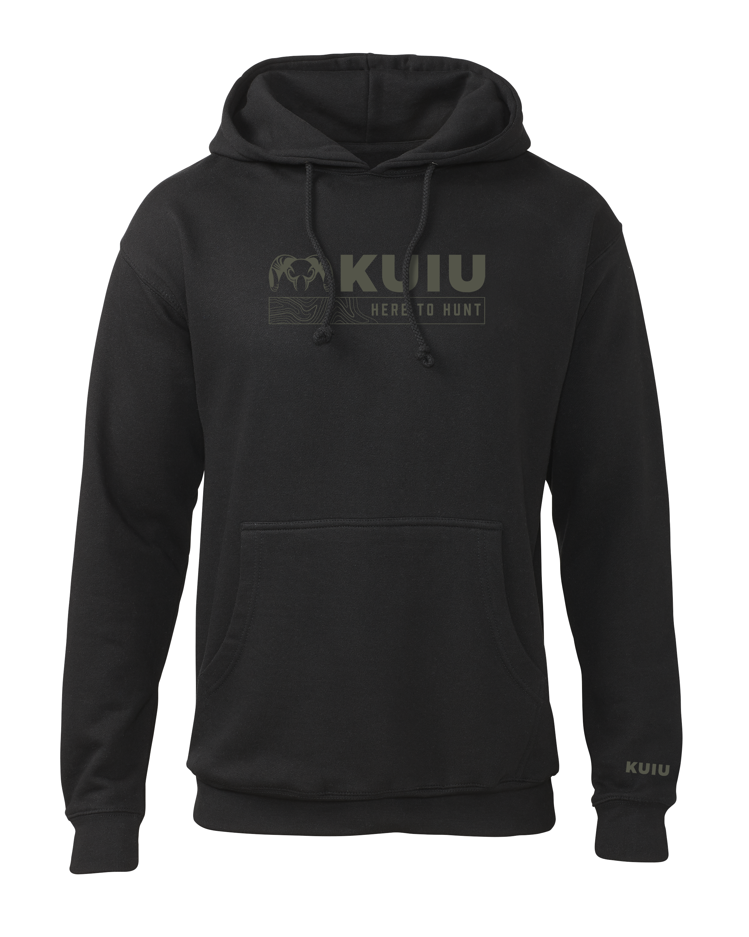 KUIU Topo Here to Hunt Hoodie | Black
