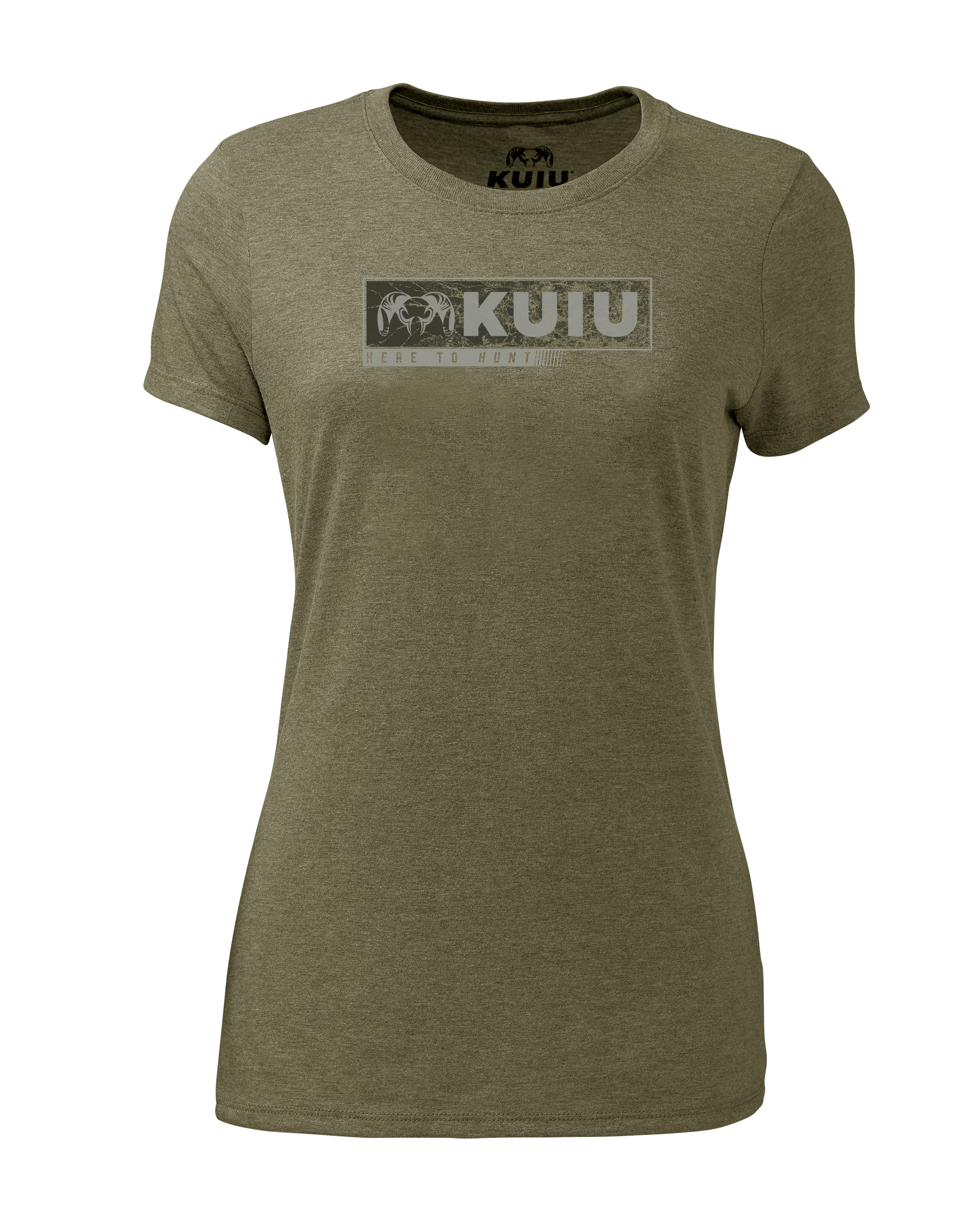 Women's Here to Hunt Gritstone T-Shirt | Military Green
