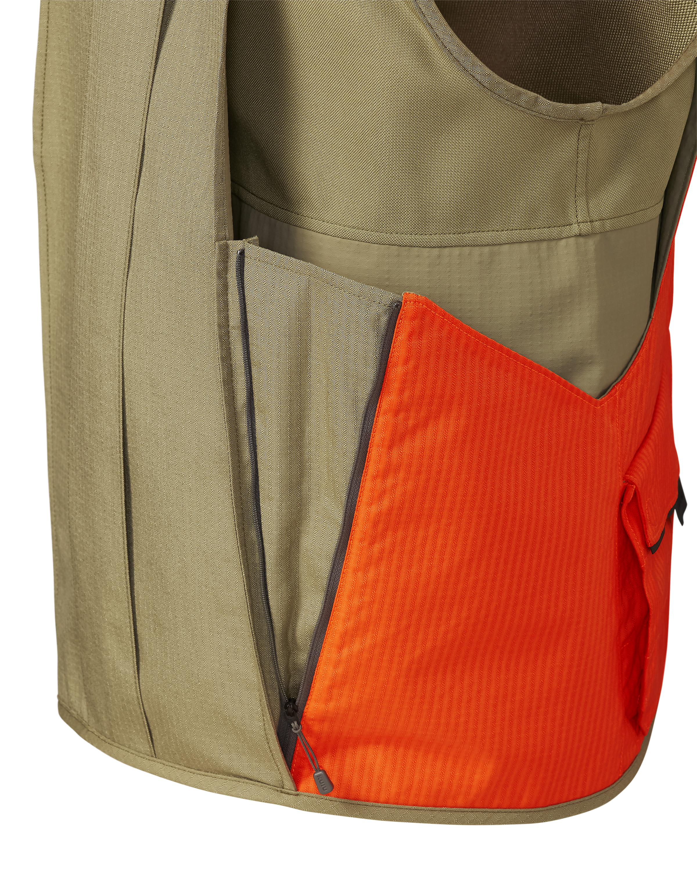 Core Upland Vest | Khaki/Blaze Orange - Image 5