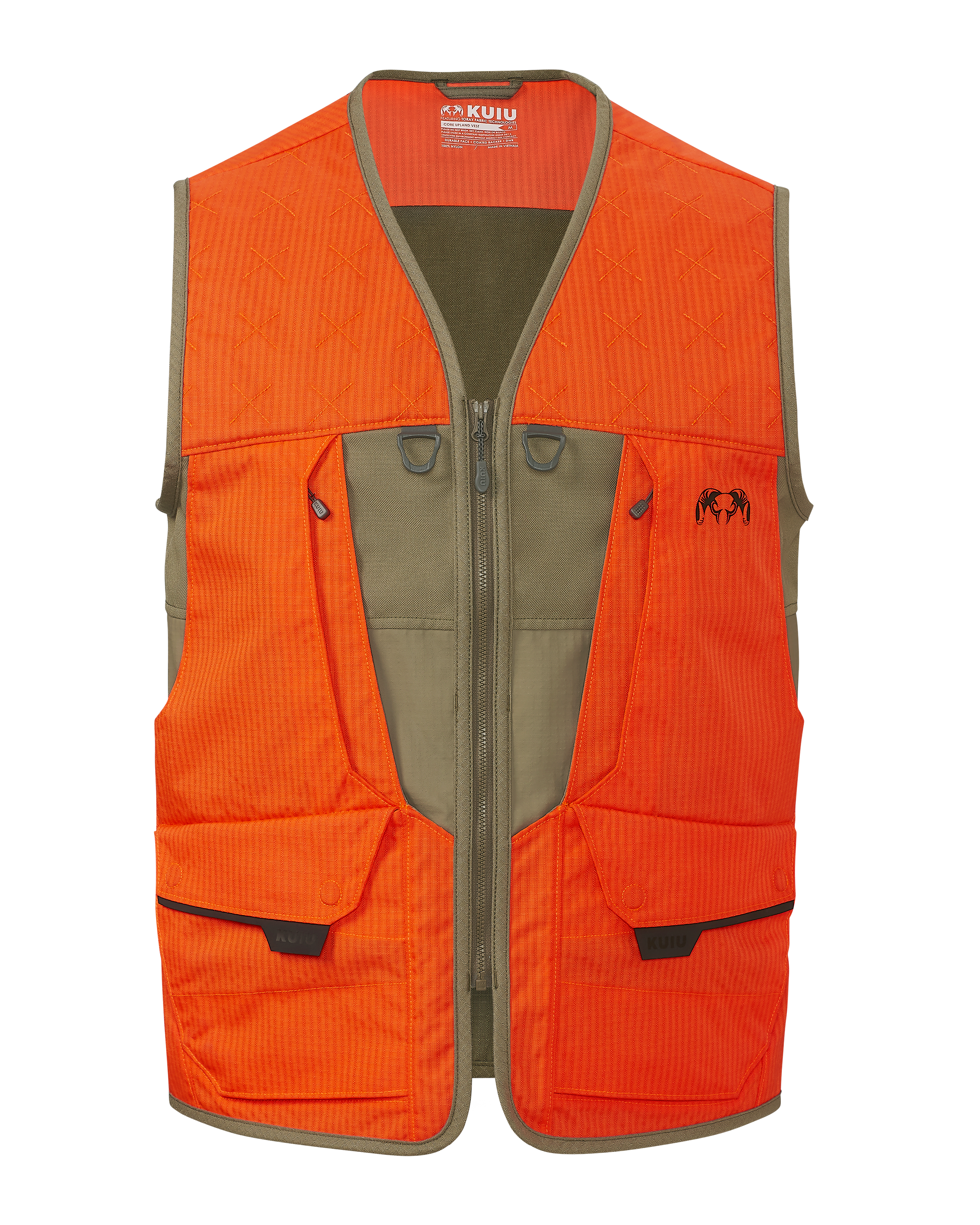 Core Upland Vest | Khaki/Blaze Orange
