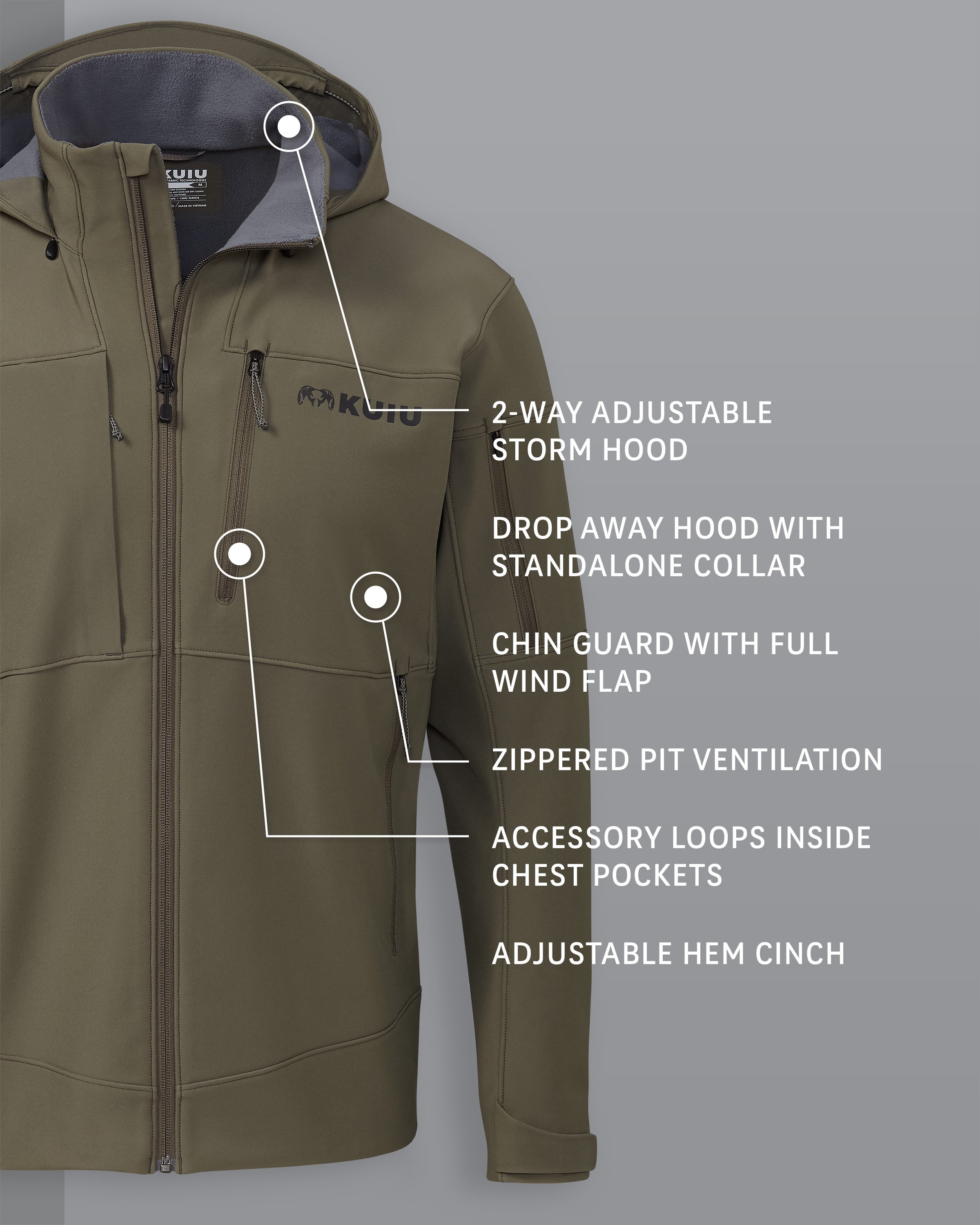 Alternative view of Guide PRO Hooded Jacket | Ash