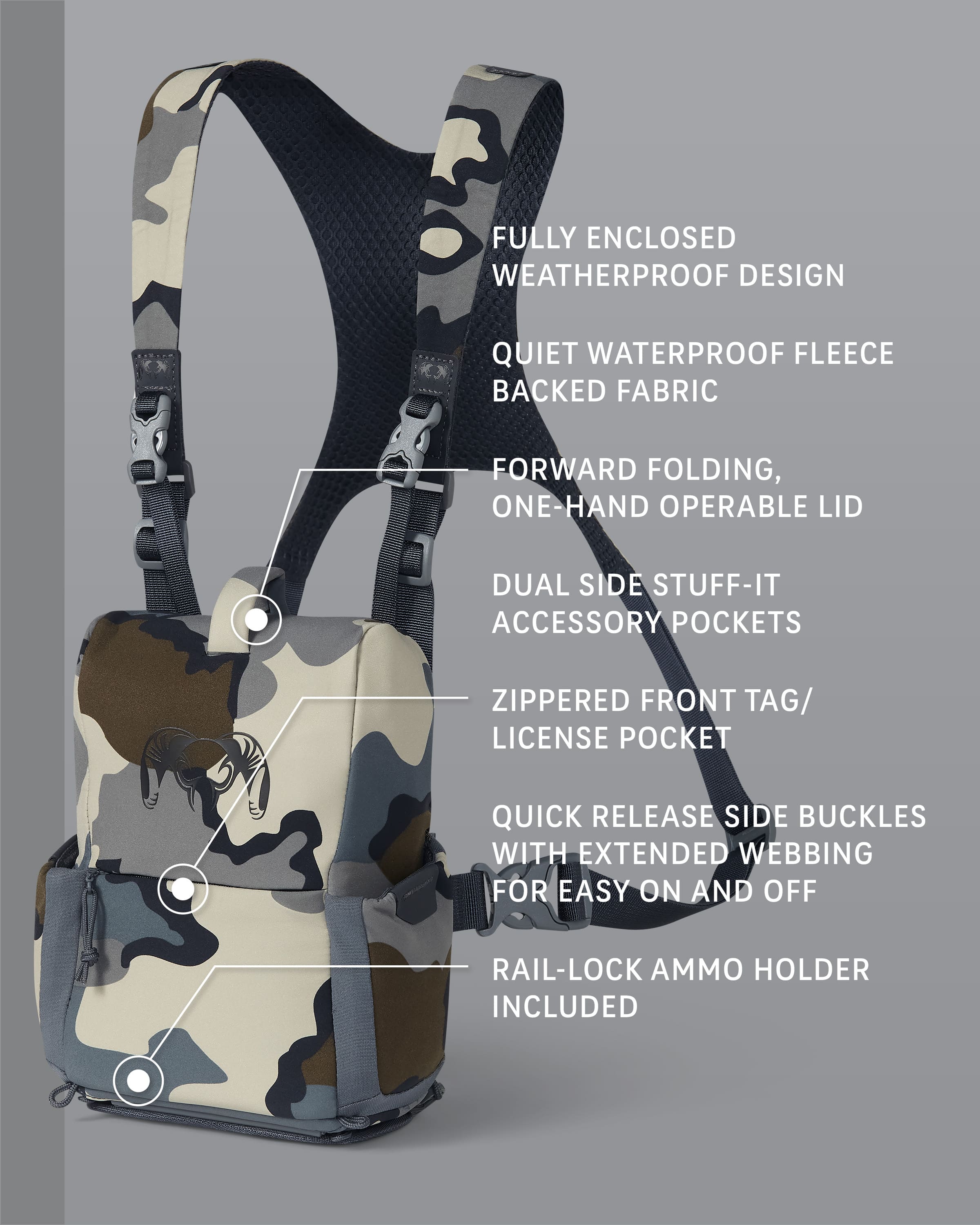 Alternative view of PRO G3 Bino Harness | Vias