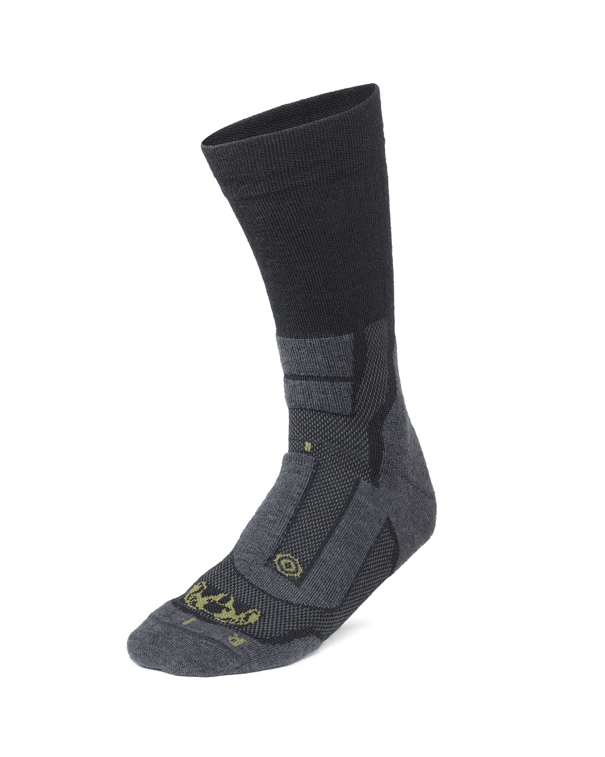 StrongWool Hybrid Crew Sock 4-Pair Pack | Grey Green - Image 3