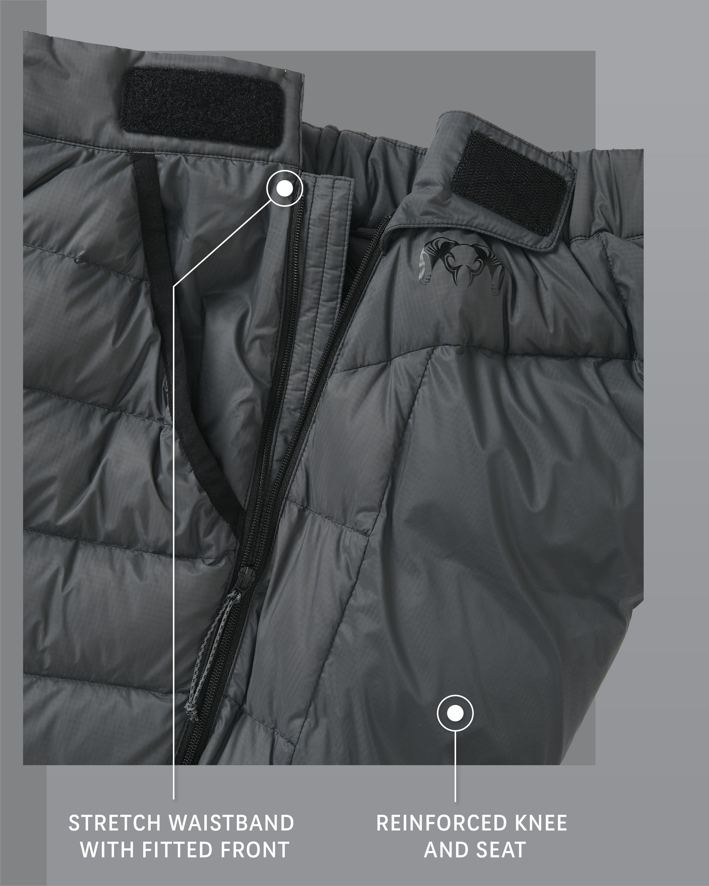 Outlet Super Down LT Pant | Gunmetal - Image 3