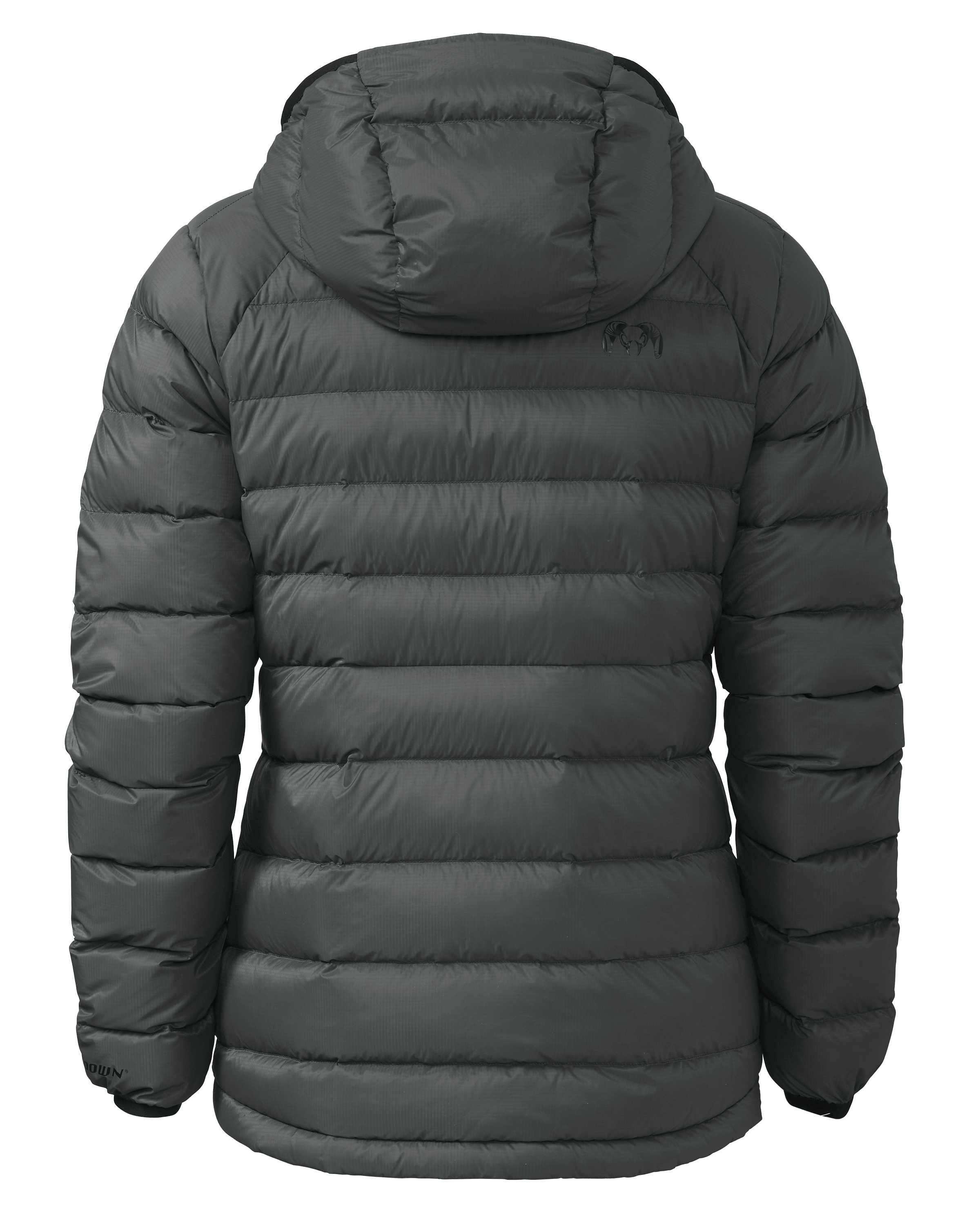 Outlet Women's Super Down LT Hooded Jacket | Gunmetal - Image 2