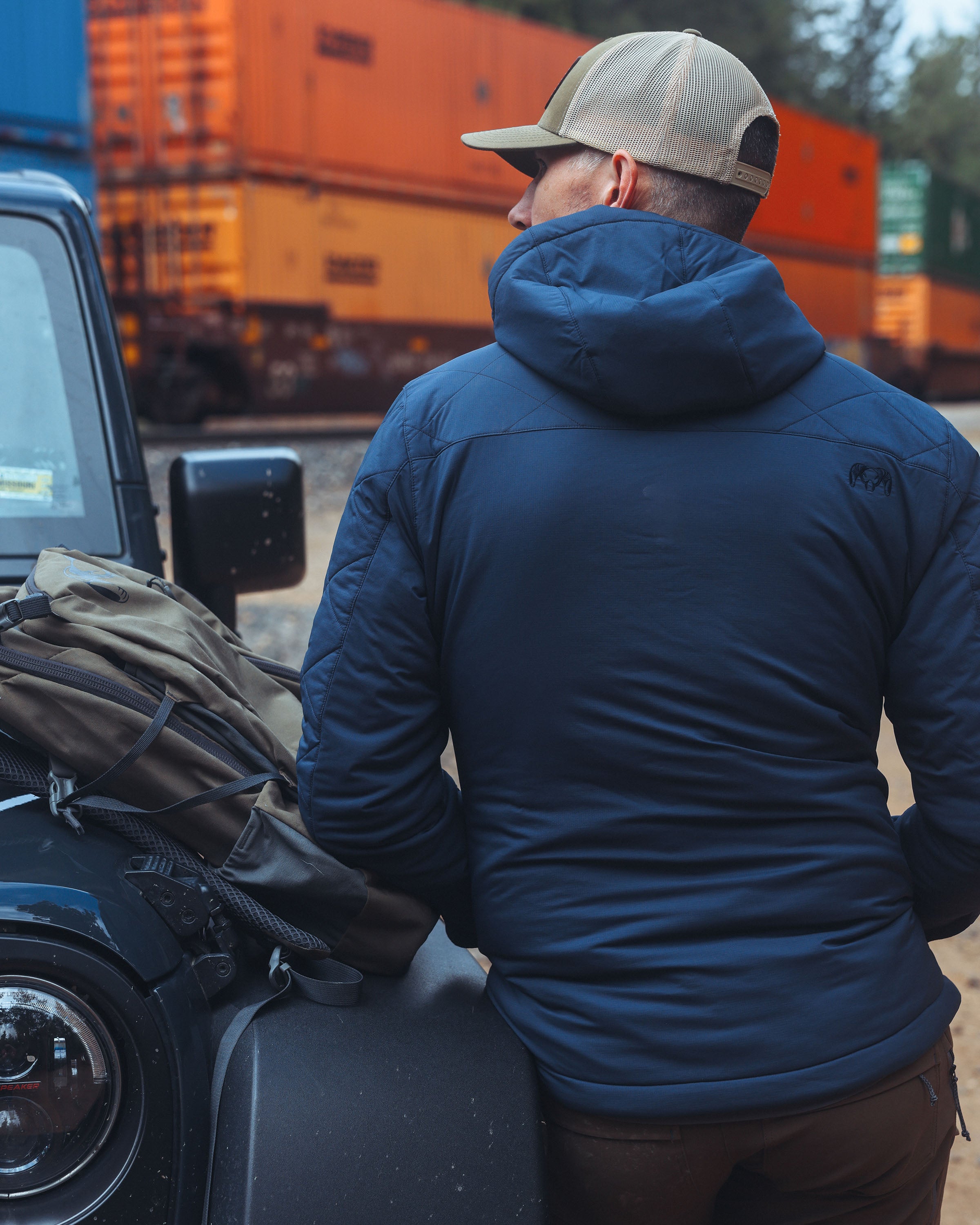Outlet Granby Hooded Jacket | Gunmetal - Image 9