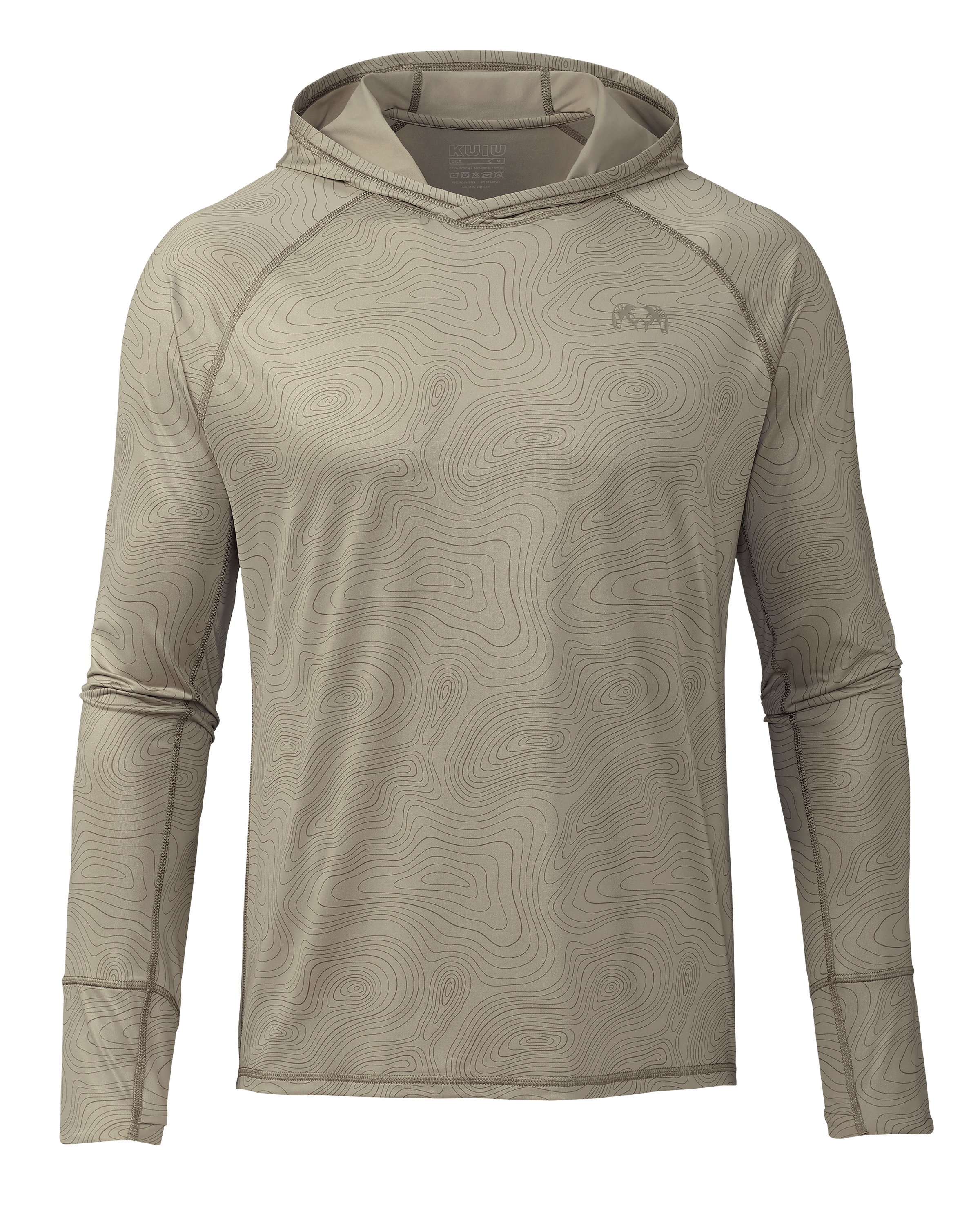 Gila LS Hoodie Topo | Bone Topo Print