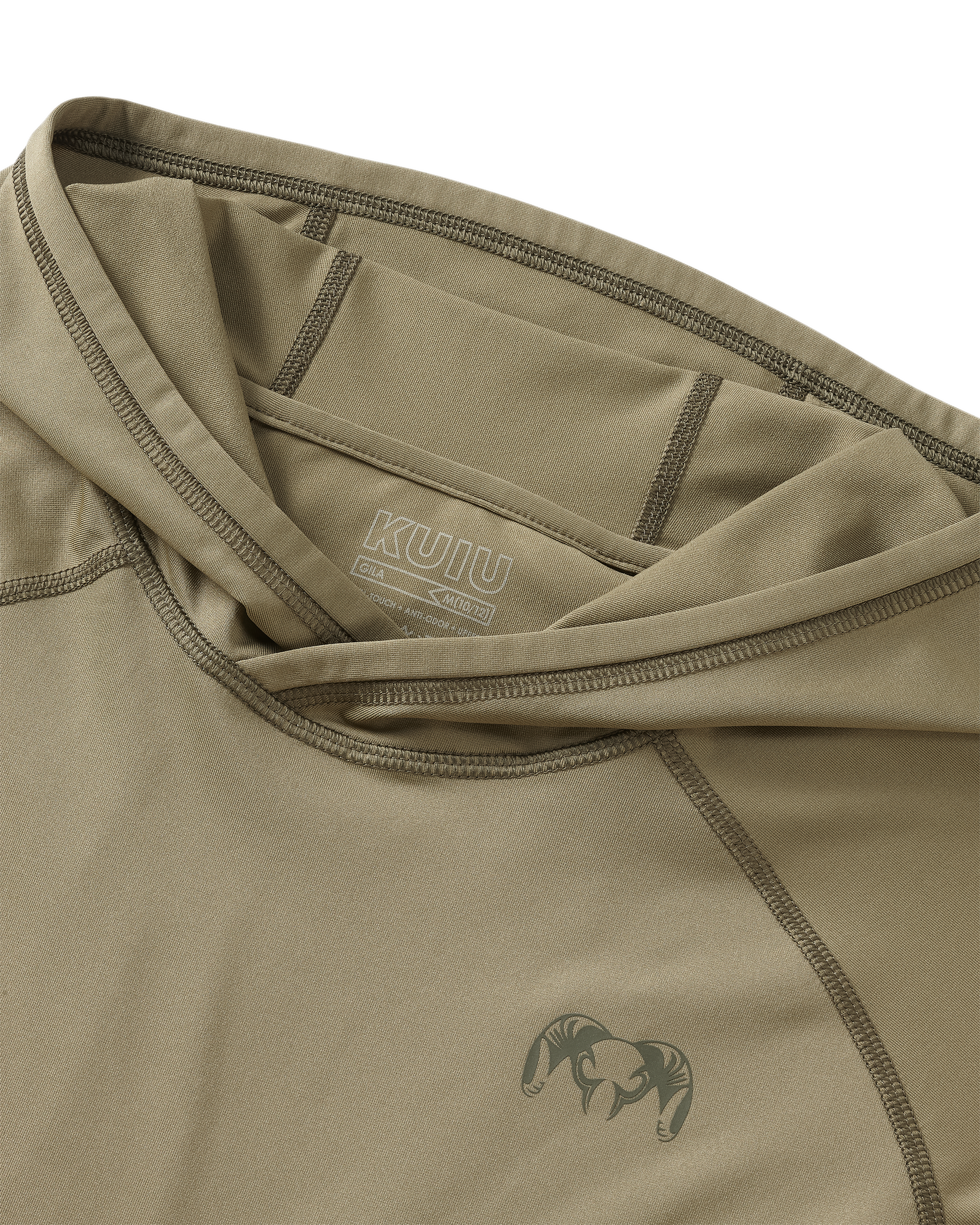 Youth Gila LS Hoodie | Khaki - Image 3